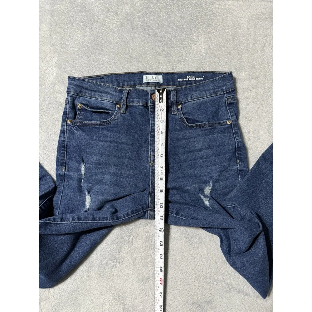 Nicole Miller Jeans Womens 6 Blue SOHO‎ High Rise Ankle Skinny 28x26